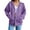 Purple, variant on YUEHUA Women's Drawstring Zip Up Cute Hoodies 2026 Spring Jacket Oversized Casual Sweatshirts with Pocket