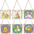 thumbnail image 3 of TERGAYEE Easter Decor Hanger Happy Easter Wooden Hanging Wall Door Decoration Sign Easter Decorations, 3 of 3