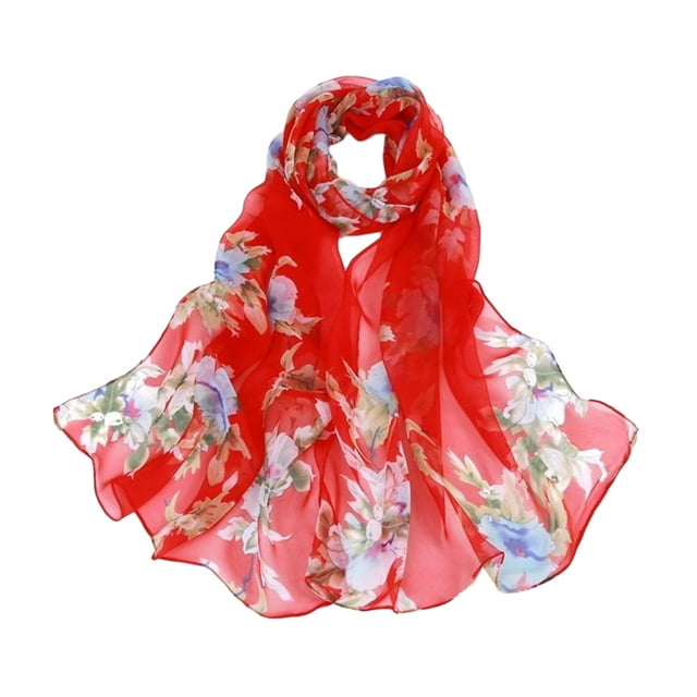 Wweixi Scarves Stylish And Convenient Addition To Outfit Fashionable And Stylish red 1Set
