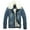 White, variant on Fgnfyis Men's Jacket Autumn Winter Coat Fashion Denim Solid Color Lapels Plus Velvet Thicken Top Warm Zipper Retro Mens Winter Coat Blue XXL