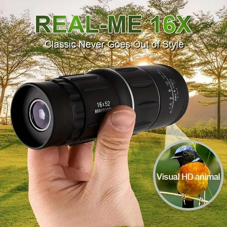 PrePat 16x52 Dual Focus Monocular Zoom Rubber Armored Telescope