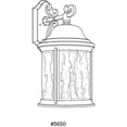thumbnail image 2 of Progress Lighting Ashmore 3-Light Outdoor Wall Lantern in Textured Black, Clear Seeded Glass, 2 of 2
