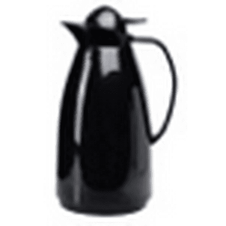 

Primula Thermal 34 oz. Carafe with Double Wall Glass Lining Great for Coffee Tea and More Glossy Black