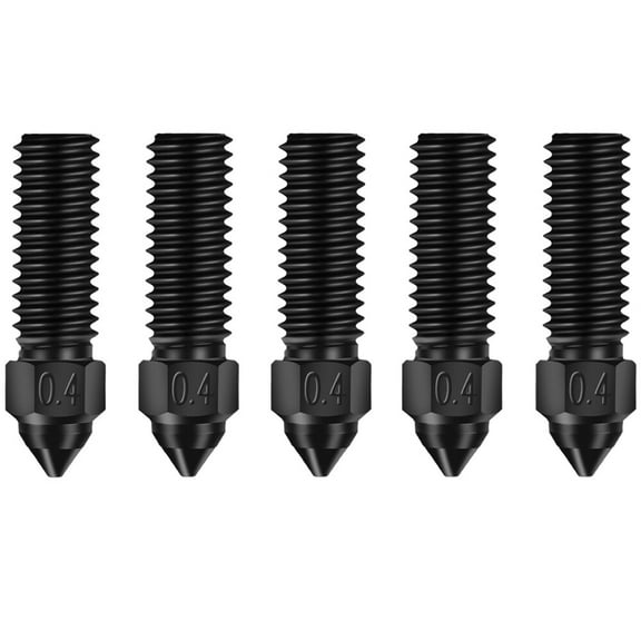 5PCS Ender 3V3 KE 3D Printer Hardened Steel Nozzles 0.4mm for Creality K1 Nozzle