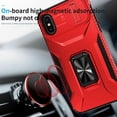 thumbnail image 3 of Funda para GANGXUN iPhone X - Soporte metálico, Función magnética, Rojo, 3 of 6