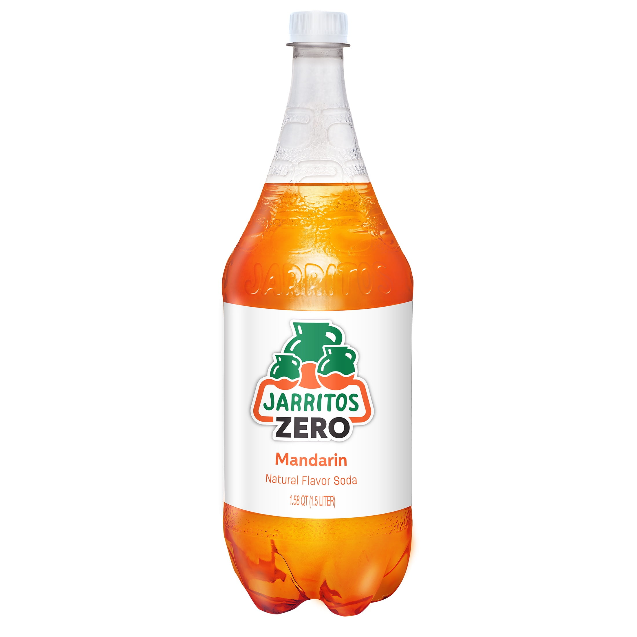 (8 pack) Jarritos Mandarin Zero Soda, 1.5L Bottle