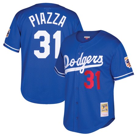 Mike Piazza Los Angeles Dodgers Mitchell & Ness Youth Cooperstown Collection Mesh Batting Practice Jersey - (Best Jersey Mikes Sub)