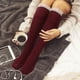thumbnail image 5 of 1 par de calcetines hasta la rodilla con encaje, elegantes y cómodos para mujer (talla única)., 5 of 6