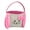 Pink, variant on GROFRY Cartoon Rabbit Design Bowknot Canvas Bucket Bag Handbag Basket Easter Supply