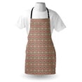thumbnail image 3 of Ethnic Apron Framework with Wide Petals Oriental Nature in Full Swing Entangled, Unisex Kitchen Bib Apron with Adjustable Neck for Cooking Baking Gardening, Maroon Pink Almond Green, by Ambesonne, 3 of 3