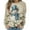 Beige, variant on Women's Vintage Christmas Animal Graphic Round Neck Sweatshirt, Ugly Sweater Long Sleeve Casual Pullover Top, Holiday Party Fashion Blouse,White,S