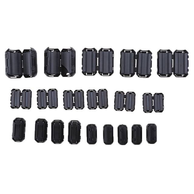 Supresor de ruido 20x Clip de cable RFI EMI para cables de 3 mm / 5 mm / 7 mm / Baoblaze Clip de cable supresor de ruido