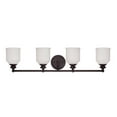 thumbnail image 2 of Melrose by Brian Thomas 4-Light Bathroom Vanity Light in English Bronze, 2 of 2
