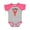 Baseball Heather and Hot Pink, variant on Lobster Funny Im a Keepah Boys or Girls Baby Bodysuit