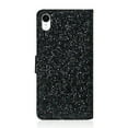 thumbnail image 2 of Allytech iPhone XR Case for Girls, Bling Glitter Design PU Leather Kickstand Credit Cards Cash Pocket Wallet Case Shock-Absorption Flip Cover with Hand Strap for Apple iPhone XR 6.1", Black, 2 of 9