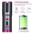 thumbnail image 3 of Cordless Automatic Hair Curler Automatic Curling Iron Fast Heating with 6 Temperature & Timer LCD, 3 of 8