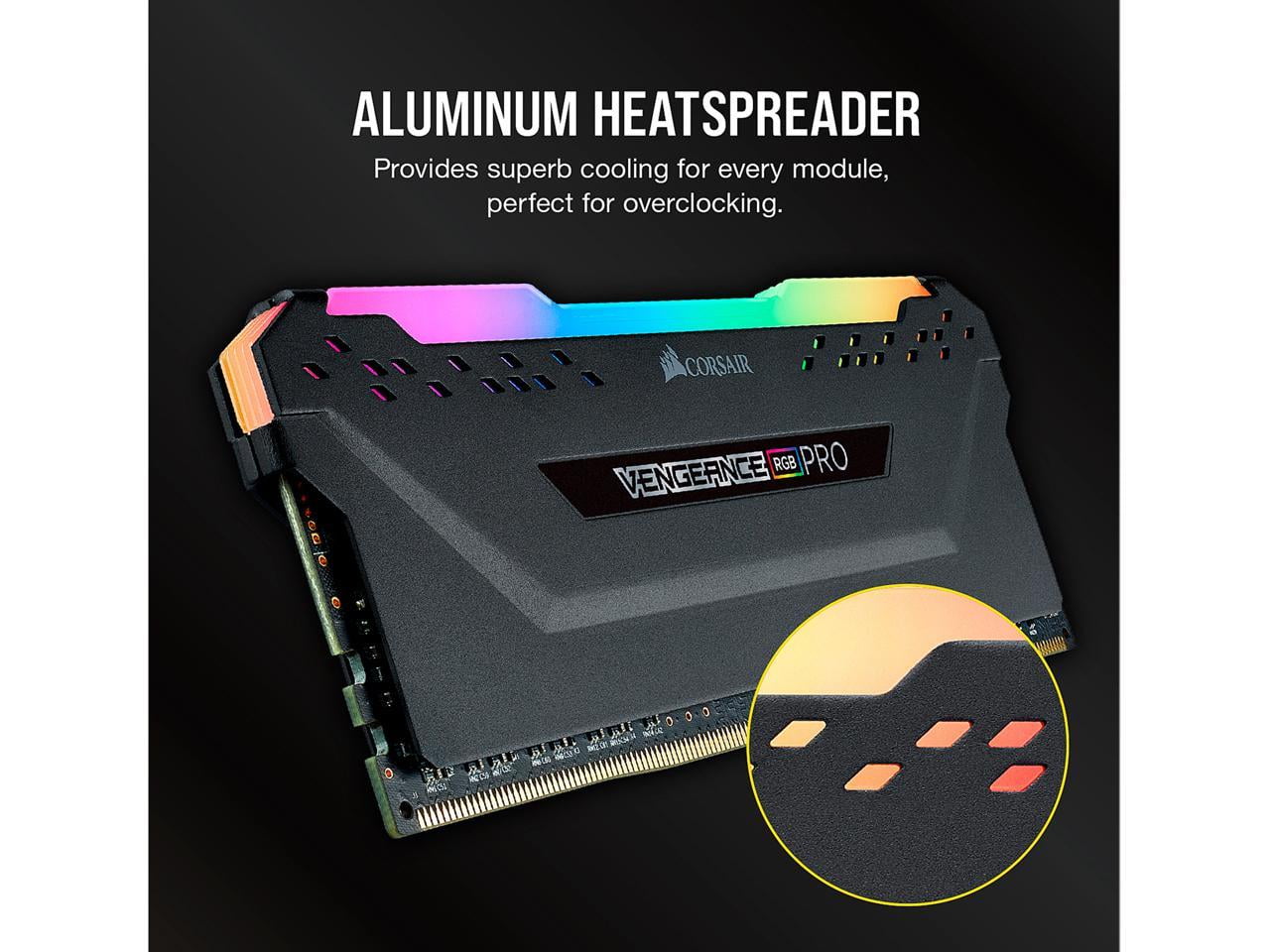 CORSAIR Vengeance RGB Pro 32GB (2x16GB) DDR4 3600, PC4 28800