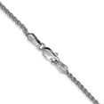 thumbnail image 2 of Auriga Fine Jewelry 14K White Gold 1.7mm Spiga Chain Anklet 9inch for Women, 2 of 7