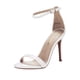 thumbnail image 1 of Sandalias de Tacón de Aguja con Correa al Tobillo para Mujer DREAM PAIRS en Blanco, 1 of 7