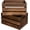Vintage Brown, variant on 20" L Oversize Wooden Crates For Storage,  Milk Crates Of  Log Color ,Suitable for DIY,Vinyl Record Storage Crates, Size Rustic Decration  Storage Crates .