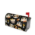 thumbnail image 2 of Bingfone Cat Skulls And Flowers Magnetic Mailbox Cover Standard Size For Garden Yard Outdoor Decorations-21x18 In, 2 of 7