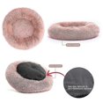 thumbnail image 3 of Washable Calming Comfy Donut Style Plush Pet Cat Or Dog Bed, 3 of 4