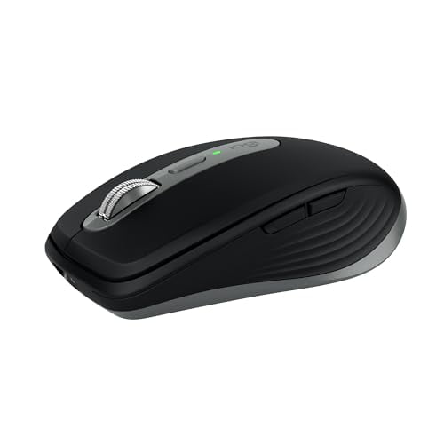 Open Box Logitech MX Anywhere 3S for Mac, Compact Wireless Bluetooth Mouse Space Grey