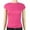 Hot Pink, variant on Womens Cap Sleeve Shirts Crew Neck T Shirts Slim Fitted Tees Stretchy Soft Crop Tops 2026 Summer Clothes