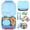 Blue, variant on Kids Bento Lunch Box with 9oz Soup Thermos Leak-Proof Food Container 4 Compartments Insulated Hot Food Jar for Toddler Kid Boys Girls to School & Travel