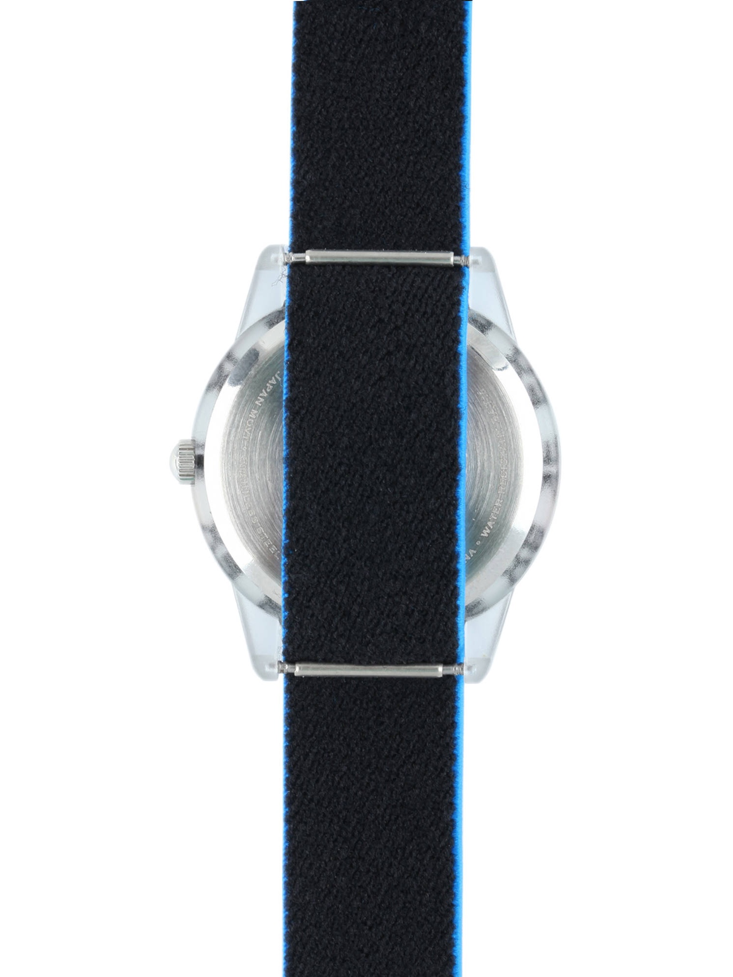 Boys' Clear Plastic Time Teacher Watch, Reversible Blue and Black ...