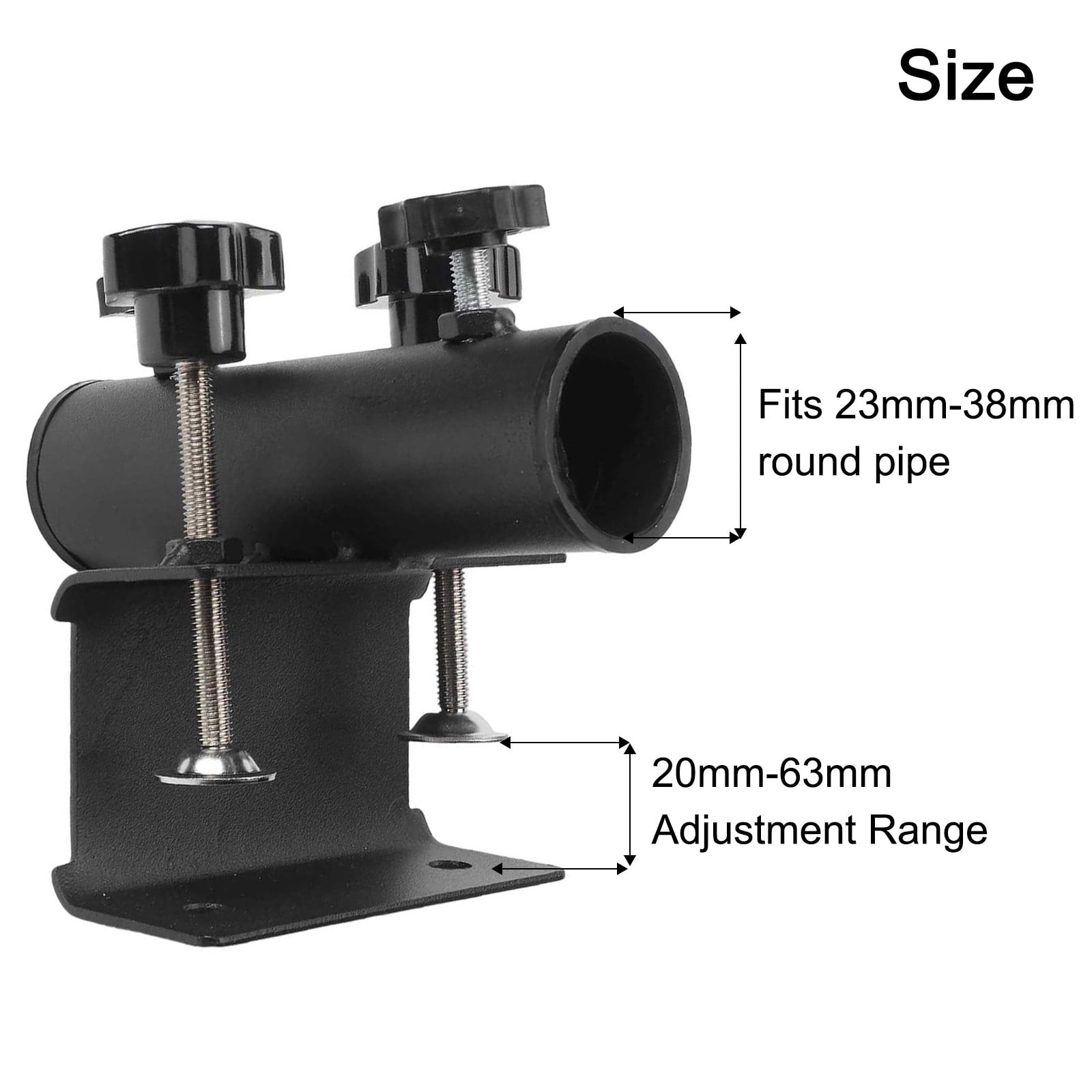 Balcony Umbrella Holder Clampdeck Umbrella Mount Adjustable Clamping Range 20-63Mm Deck Umbrella Stand For Beach Garden Pool
