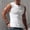 White, variant on Aloohaidyvio Sleeveless Beach Shirts for Men Summer Tank Shirts Casual Henley Tank Top White 3XL