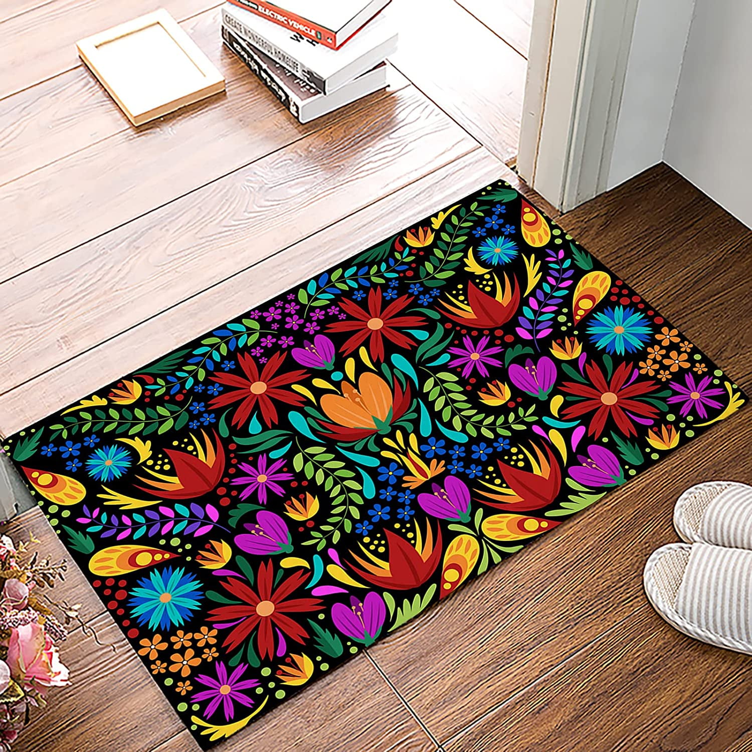 Colorful Mexican Doormat Super Absorbent NonSlip Door Mats Entrance