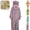 Purple Pink, variant on Mfakffe Silly Big Mouth Monster Onesie Plush Warmth Hooded One Piece Pajamas, Cozy Home Loungewear (No Shoes No Comb Included)