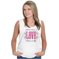 thumbnail image 3 of Where There's Love Beautiful Quote Tank Top Tee Shirt Women Brisco Brands M, 3 of 5