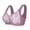 Purple, variant on Women's Front Snap Maternity Bra, Floral Lace Vest Style Comfort Nursing Lingerie