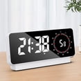 thumbnail image 1 of Digital Dual Alarm Clock, Large Display Small Table Desk Clock Positive Countdown Clock 3 Levels Brightness Modern Electronic Clock for Bedroom Living Room Office, 1 of 7