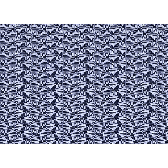 Ahgly Company Indoor Rectangle Patterned Blue Angel Blue Area Rugs, 6' x 9'