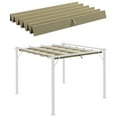 thumbnail image 1 of Outsunny Replacement Pergola Canopy Cover for 9.8' x 9.8' Pergola, Tan, 1 of 9