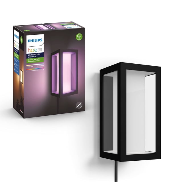 Lámpara de pared inteligente Philips Hue Impress Outdoor Black 16W