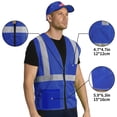 AYKRM 2 Pocket Mesh High Visibility Reflective Safety Vest for men ...