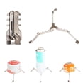 thumbnail image 2 of Zecic Stainless Iron Outdoor Stove Stand Foldable Cartridges Tripod Folding Fuels Camping Travel Stove Stabilizer Outdoor Tool, 2 of 9