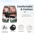 thumbnail image 3 of Fotbe Black Cat Pink Bathroom Traje de Baño para Hombre – Shorts de Natación de Secado Rápido con Forro y Bolsillos-Medium, 3 of 6
