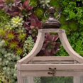 thumbnail image 3 of Wood Lantern Natural Finish Brown 29.25"H, 3 of 4