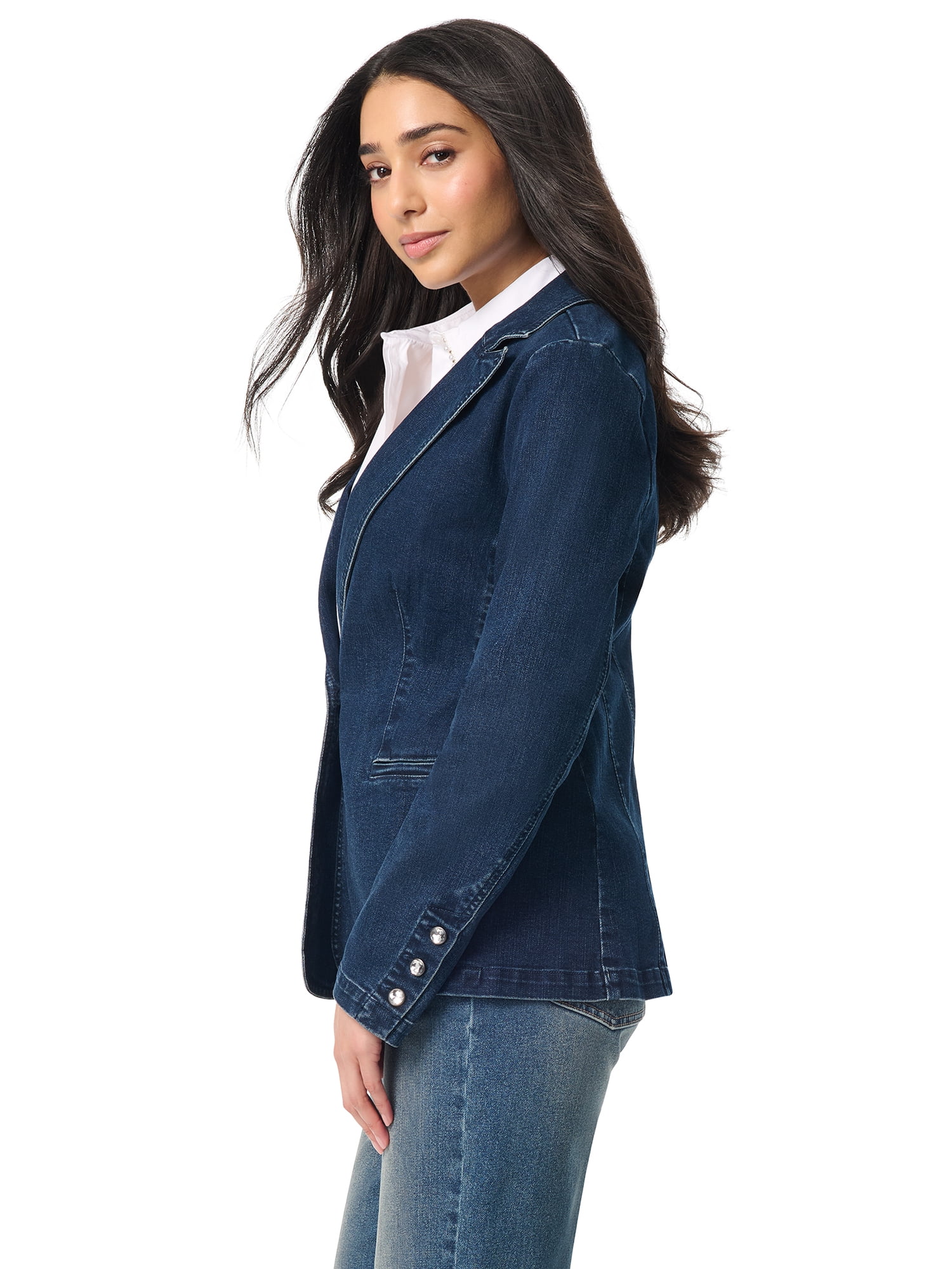 Gloria Vanderbilt Swan Series Women's Embroidered Fitted Blazer, Sizes S-3XL
