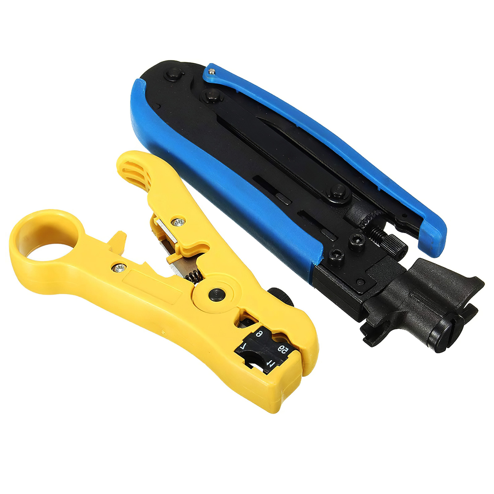 Coaxial Cable F Head Squeeze Pliers Adjustable Wire Stripper