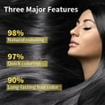 thumbnail image 3 of Herbal Essence Hair Dye - Self-Application Dye Cream for Gray Coverage (Coffee,60ml x 3 Pack), 3 of 5