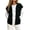 Black, variant on Women's Sleeveless Zip Up Sweatshirt Vest Stand Collar Athletic Sweatshirt Jacket with Pockets for Spring Fall Winter Daily Athleisure Loungewear