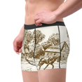 thumbnail image 5 of Salouo Plowed Field With Horses Print Men's Boxer Briefs,Breathable Underwear Elastic Waistband Briefs for Men -Small, 5 of 8