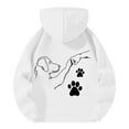 thumbnail image 4 of WILLBEST Sudaderas En Pareja Sudadera con Capucha Casual con Estampado De Cachorro Adorable para Otoño e Invierno Moda Cómoda Sudadera Holgada XGrande, 4 of 4